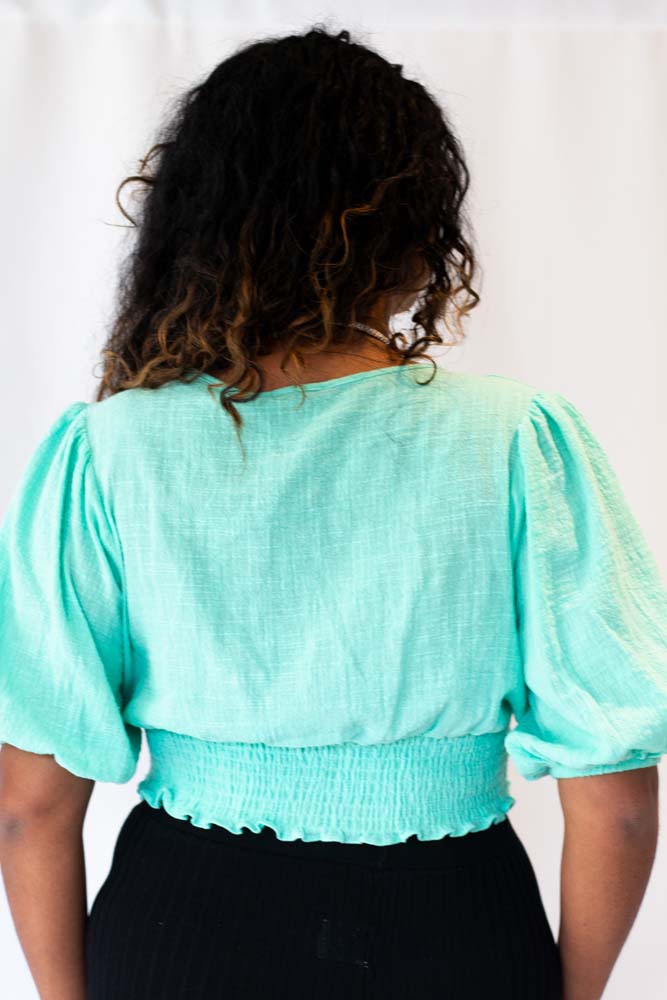 Tara - Top- Lime Green