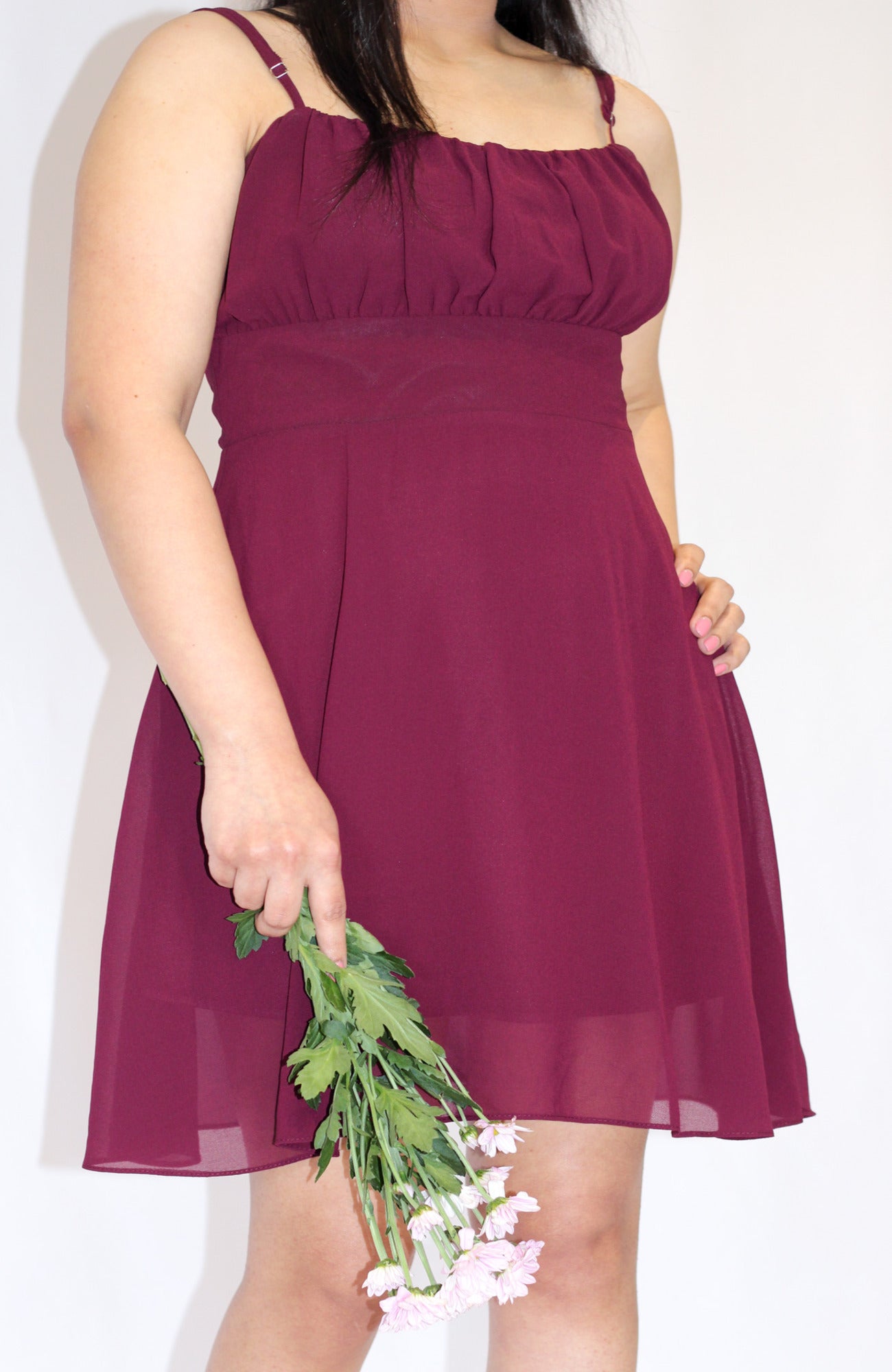 Jayda - Maroon Mini Dress