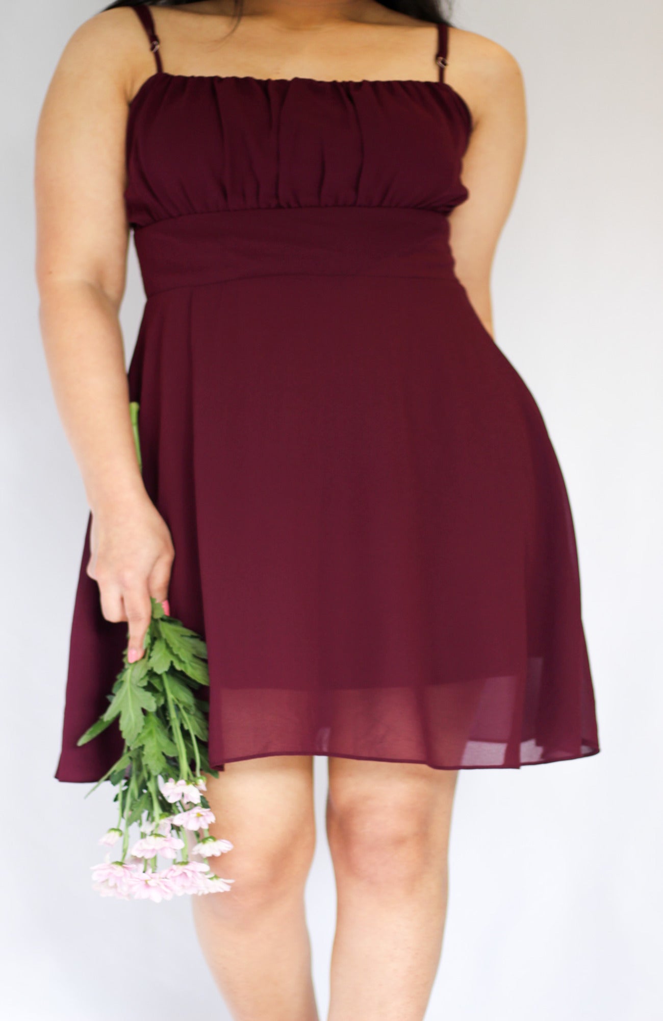 Jayda - Maroon Mini Dress