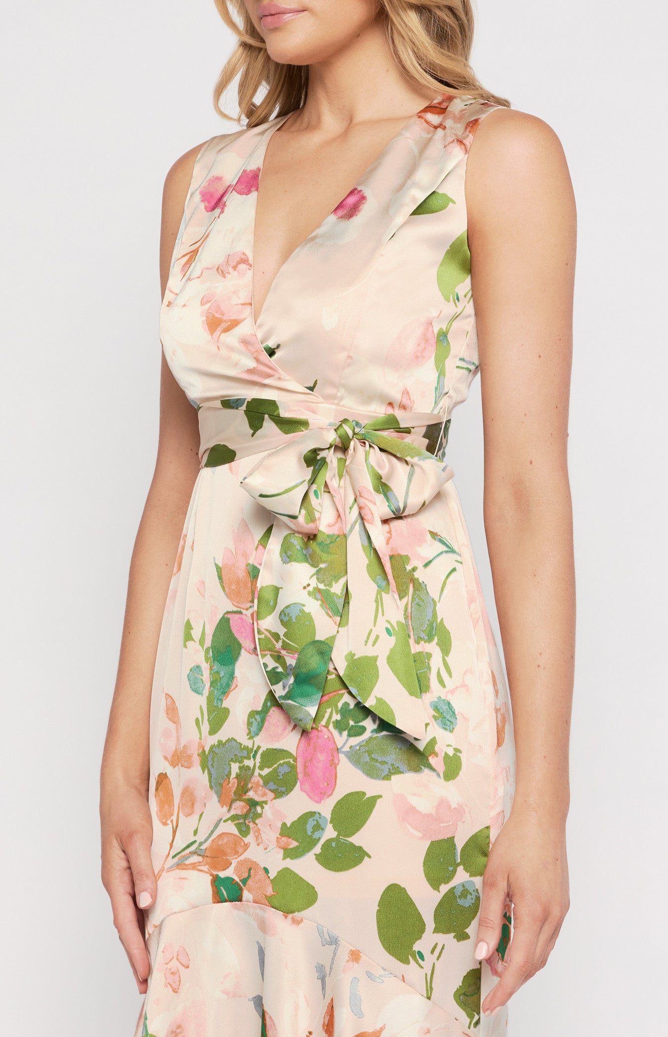 Olivia - Floral Print Midi Dress
