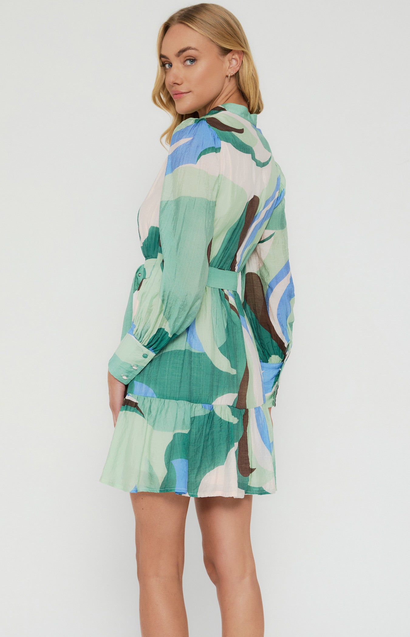Maddie - Print Shirt Dress