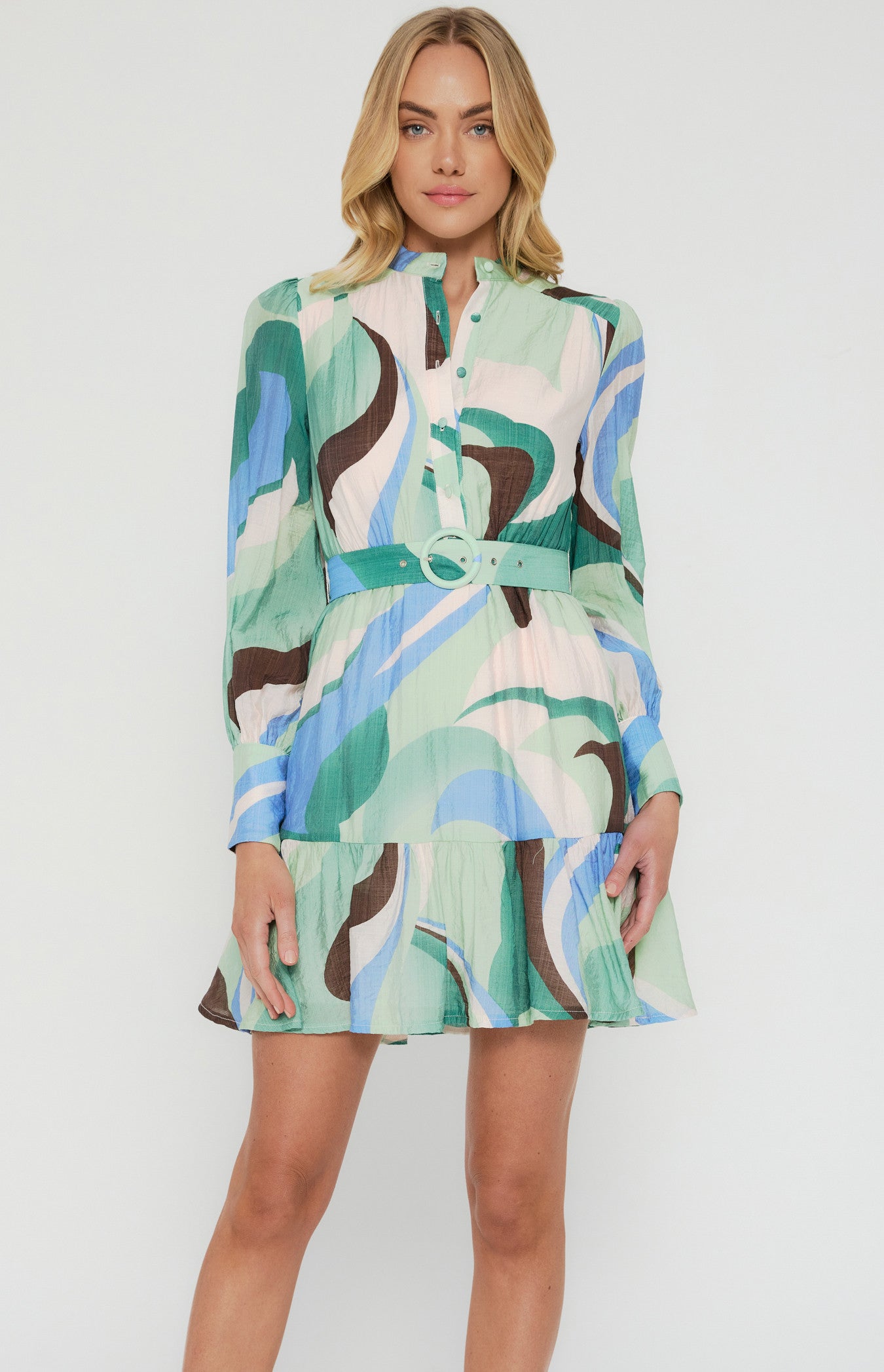 Maddie - Print Shirt Dress