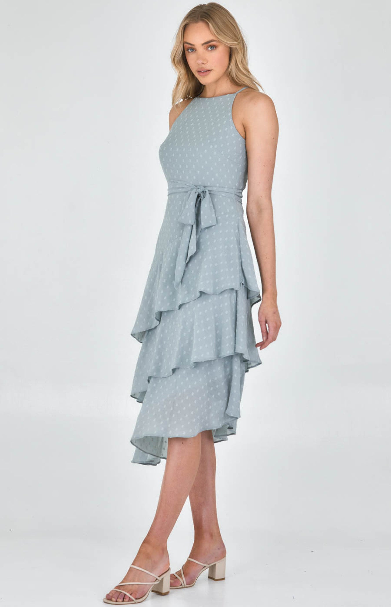 Karlia - Chiffon Ruffle Dress