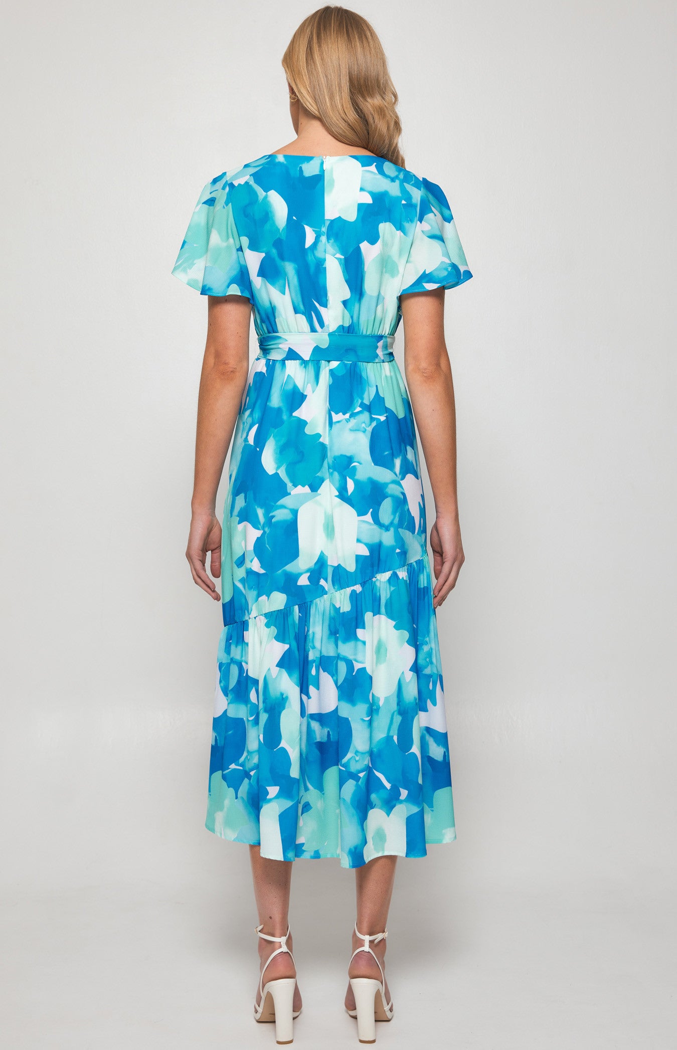 Claire- Floral Print Midi Dress