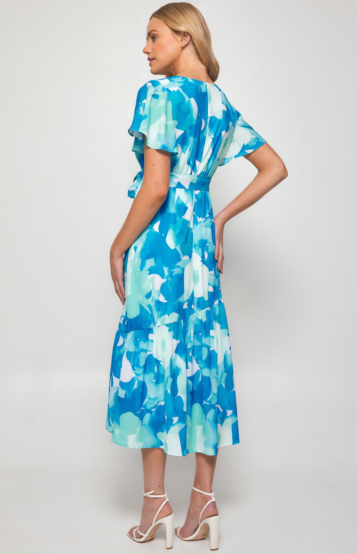 Claire- Floral Print Midi Dress
