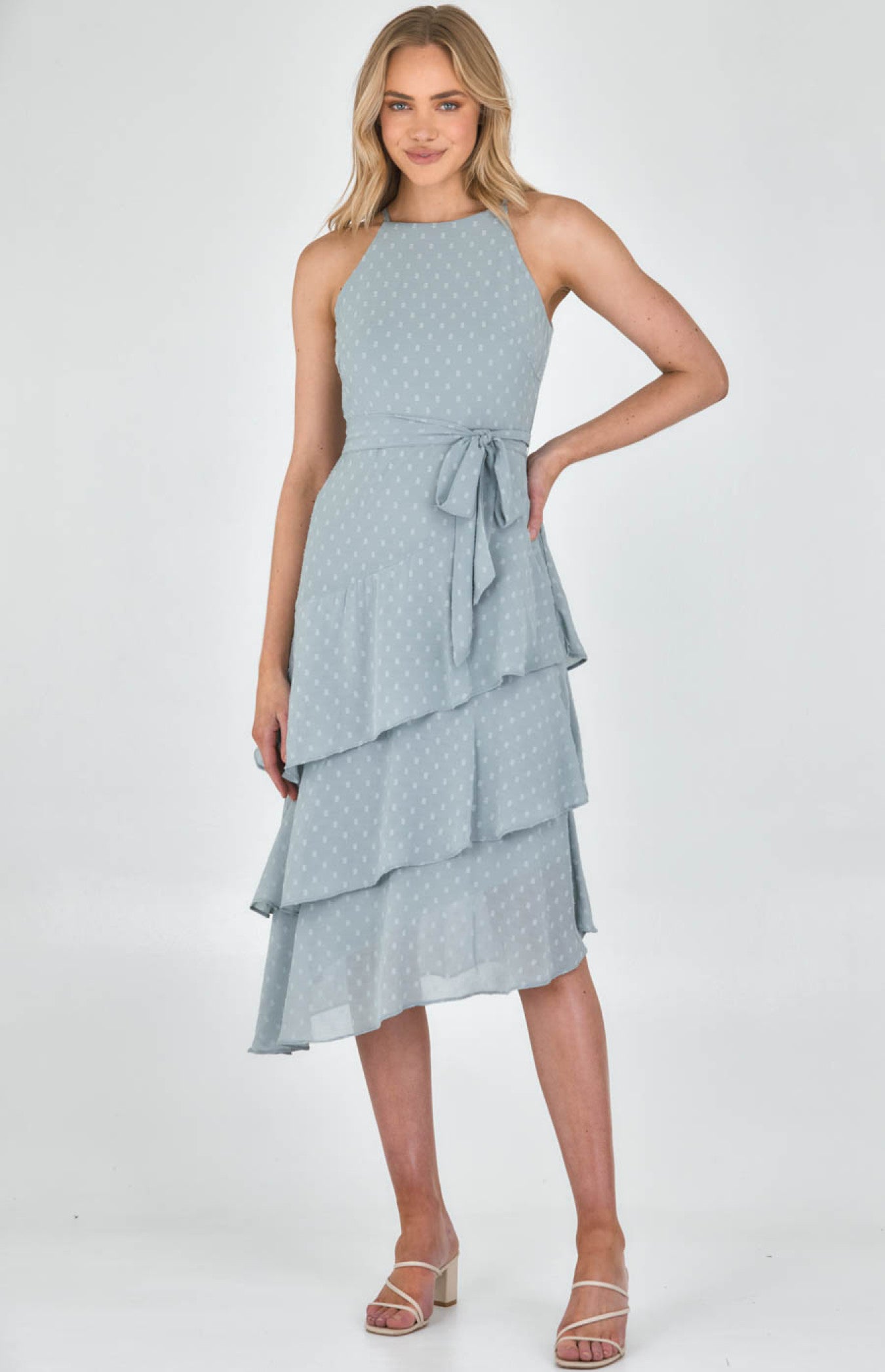 Karlia - Chiffon Ruffle Dress