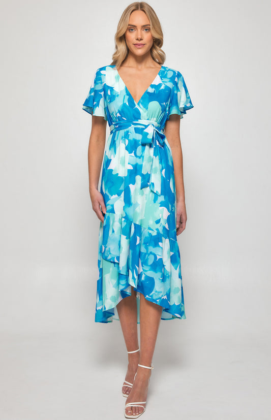 Claire- Floral Print Midi Dress