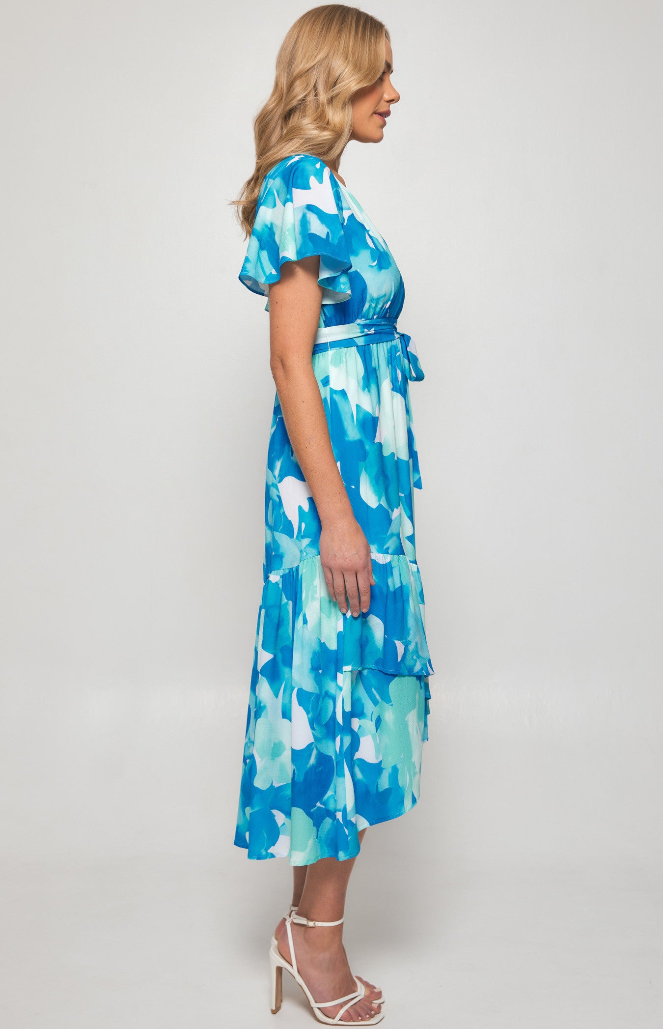 Claire- Floral Print Midi Dress